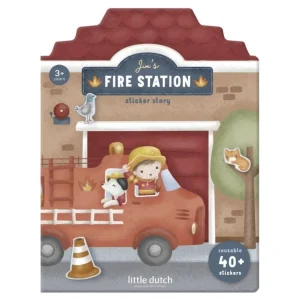 Libro Pegatinas crea tu Historia Bomberos