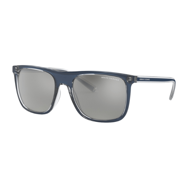 Armani Exchange AX4102SF Shiny Blue Mirror Silver - Imagen 2
