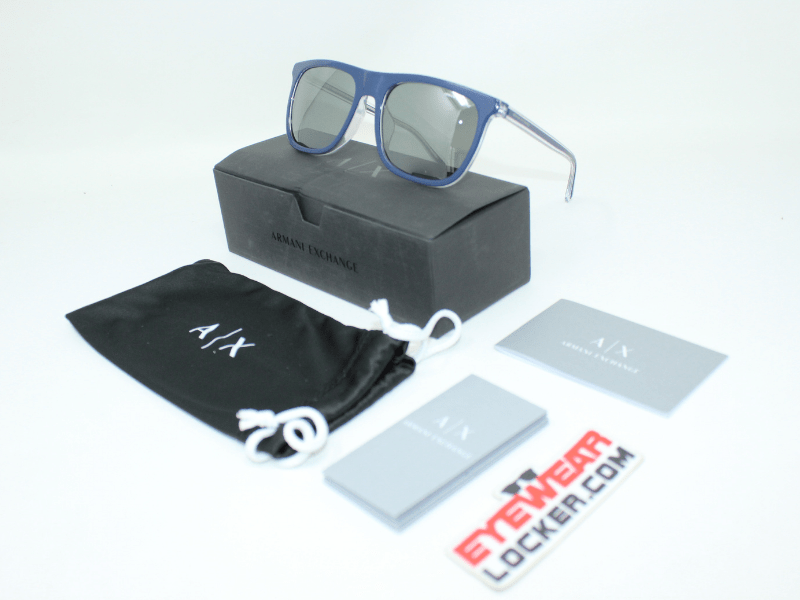 Armani Exchange AX4102SF Shiny Blue Mirror Silver - Imagen 7