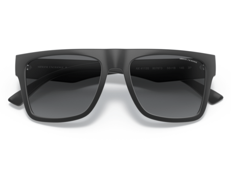 Armani Exchange AX4113S Matte Black Gris Degradada - Imagen 6