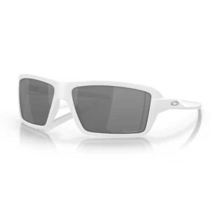 Oakley Cables Matte White Prizm Black Polarizadas