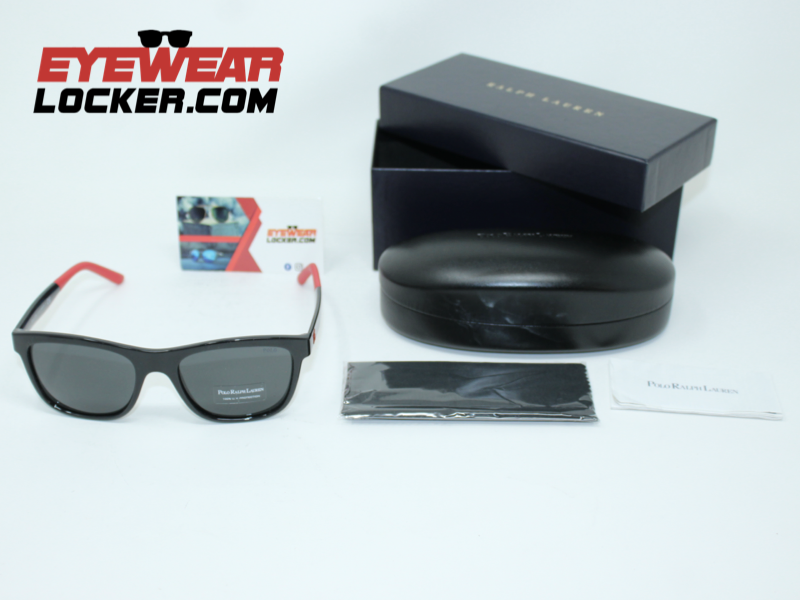 Polo Ralph Lauren PH4120 Wayfarer Black Grey - Imagen 4
