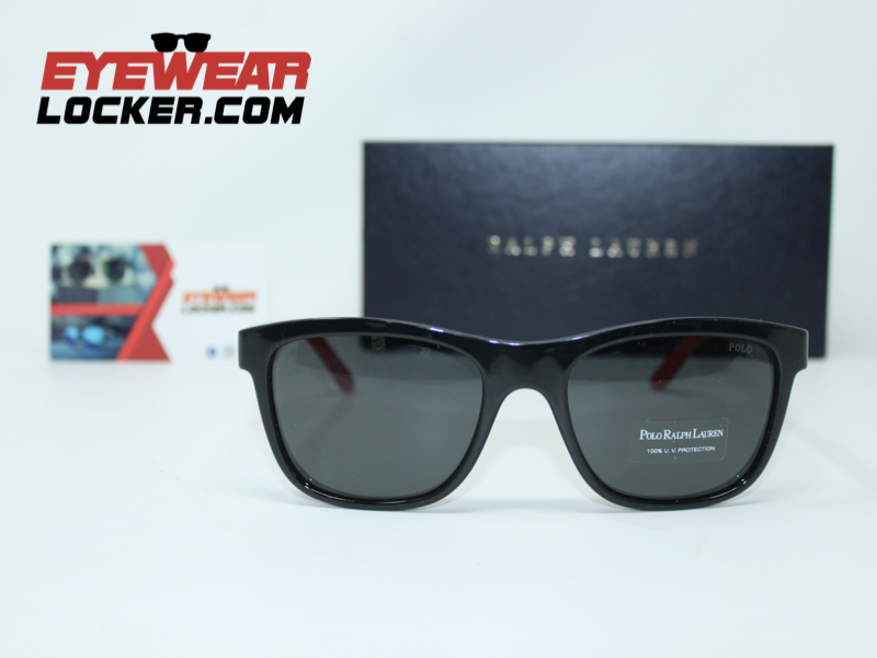 Polo Ralph Lauren PH4120 Wayfarer Black Grey - Imagen 5