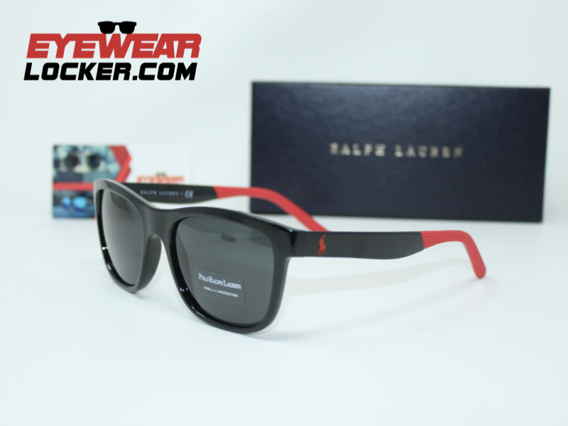 Polo Ralph Lauren PH4120 Wayfarer Black Grey - Imagen 7