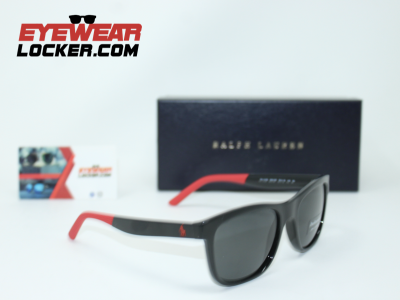 Polo Ralph Lauren PH4120 Wayfarer Black Grey - Imagen 6