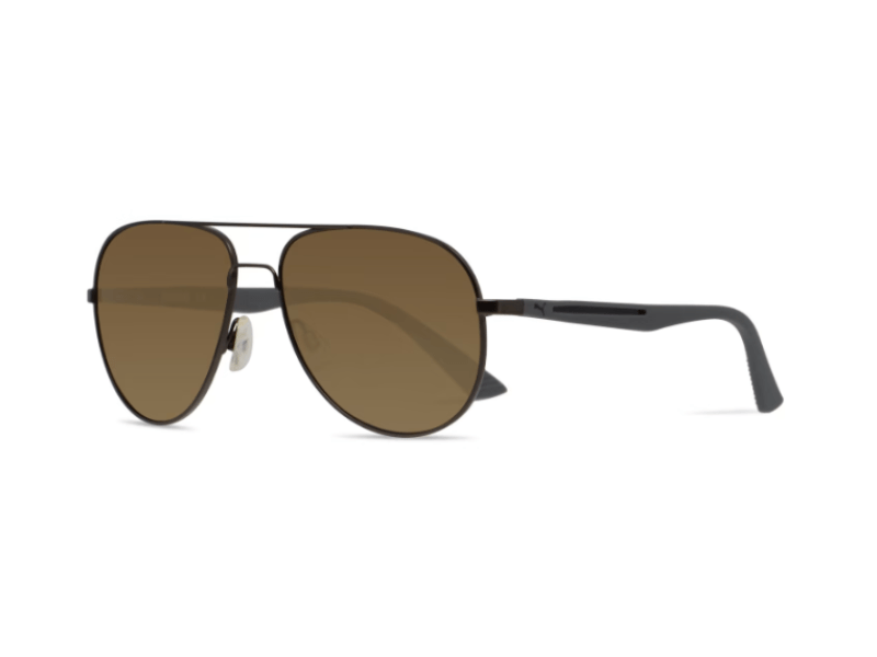 Gafas Puma PU0007S Aviador Rutenium Gray Bronze - Imagen 4