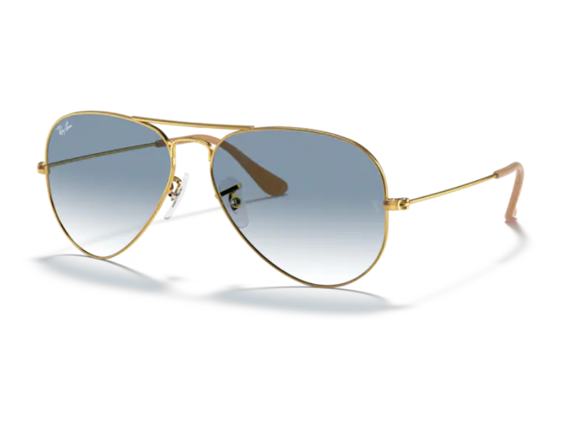 Ray Ban Aviador RB3025 Azul Claro Degradada - Imagen 4