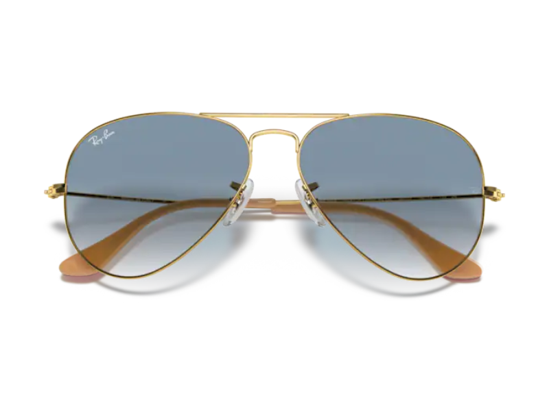 Ray Ban Aviador RB3025 Azul Claro Degradada - Imagen 5
