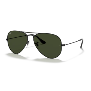 Ray Ban Aviador RB3025 Black Verde G-15 Clásica / 58mm