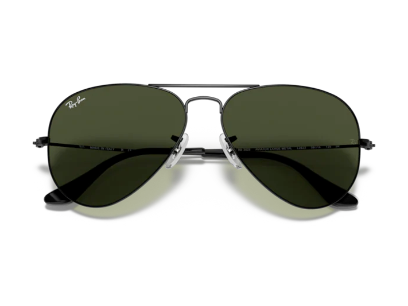 Ray Ban Aviador RB3025 Black Verde G-15 Clásica / 58mm - Imagen 6