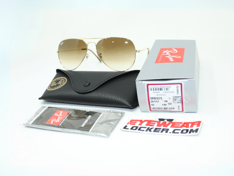 Ray Ban Aviador RB3025 Café Degradada - Imagen 8