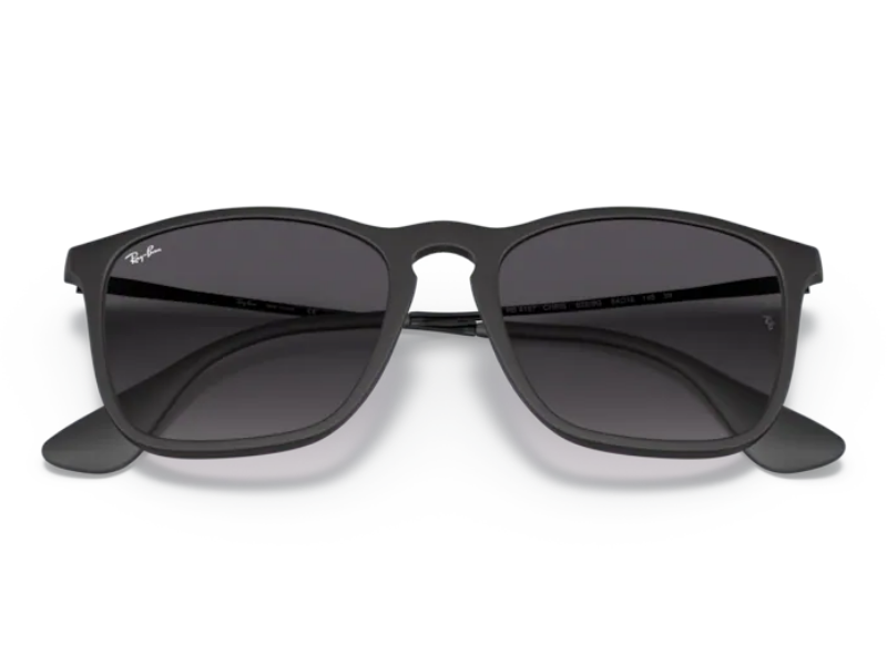 Ray Ban Chris RB4187 Matte Black Gris Degradada - Imagen 6