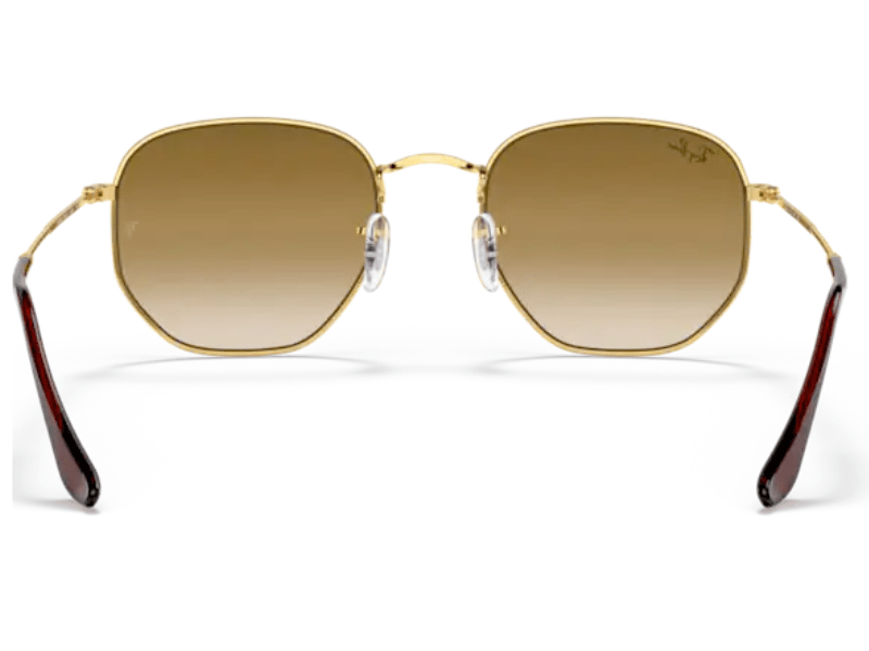 Ray Ban Hexagonal RB3548 Gold Brown Degradada – 51mm - Imagen 7