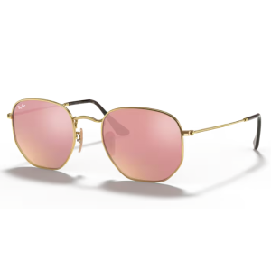 Ray Ban Hexagonal RB3548N Gold Copper Flash Metal