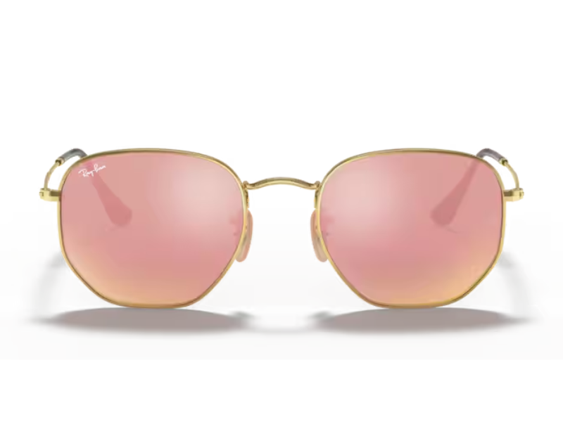 Ray Ban Hexagonal RB3548N Gold Copper Flash Metal - Imagen 3
