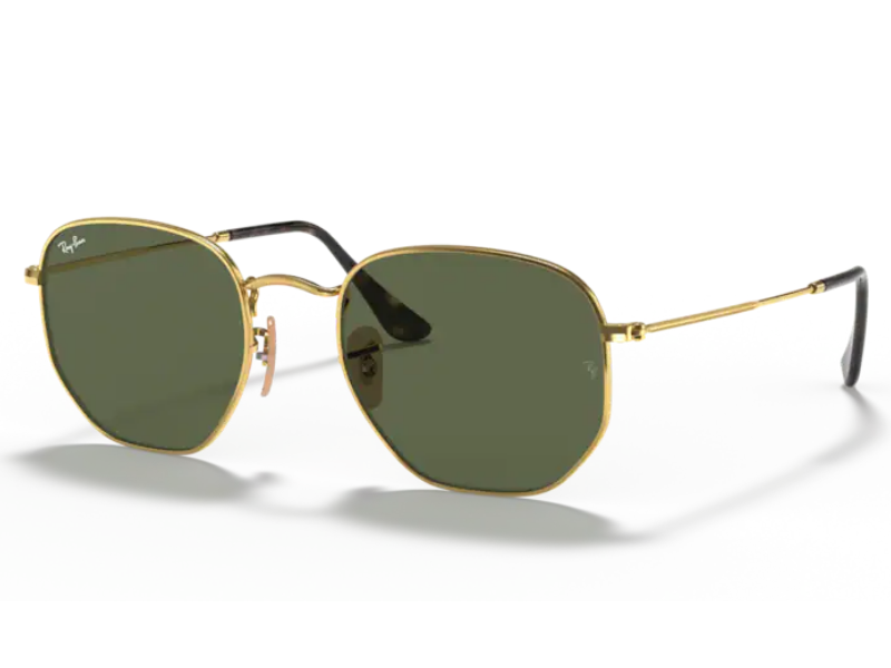 Ray Ban Hexagonal RB3548N Gold Verde G-15 Clásica – 51mm - Imagen 5