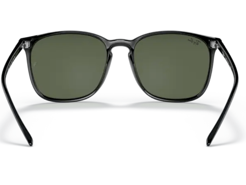 Ray Ban HighStreet RB4387 Negro Pulido Verde G-15 - Imagen 7