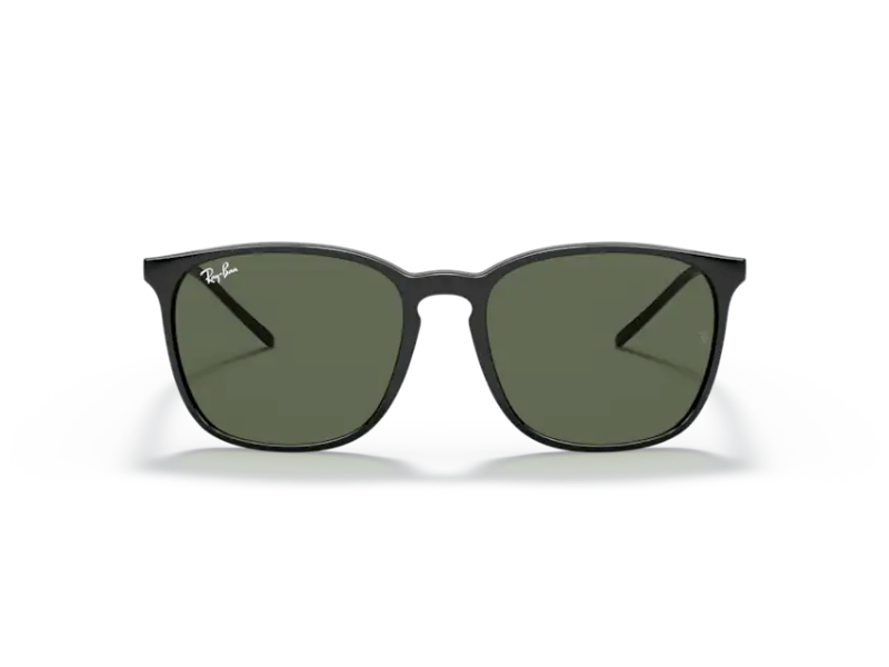 Ray Ban HighStreet RB4387 Negro Pulido Verde G-15 - Imagen 3