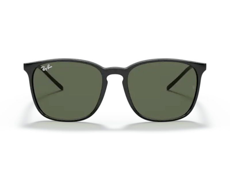 Ray Ban HighStreet RB4387 Negro Pulido Verde G-15 - Imagen 5