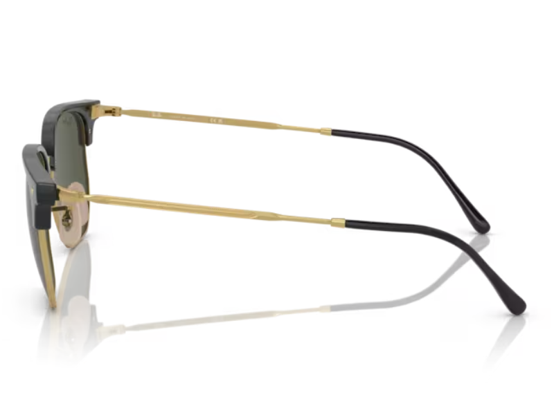 Ray Ban New Clubmaster RB4416 Black Gold Green - Imagen 4