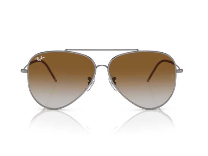 Ray Ban Aviador Reverse Gunmetal Marron - Imagen 3