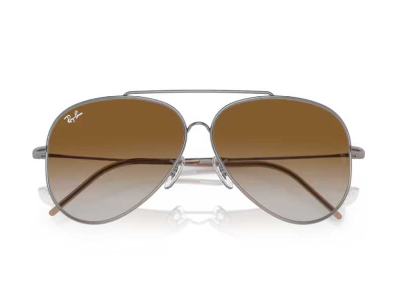 Ray Ban Aviador Reverse Gunmetal Marron - Imagen 4