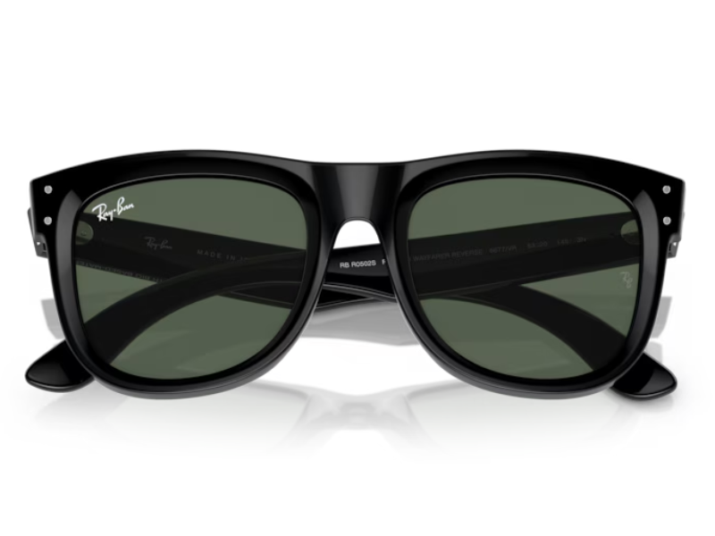 Ray Ban Wayfarer Reverse Black Dark Green - Imagen 5