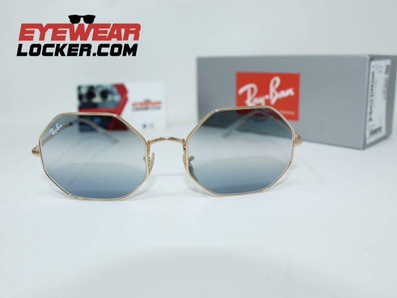 Ray Ban Octagon RB1972 Arista Clear Gradient Blue - Imagen 5
