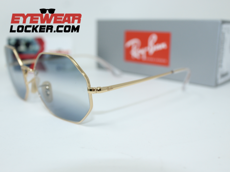 Ray Ban Octagon RB1972 Arista Clear Gradient Blue - Imagen 7