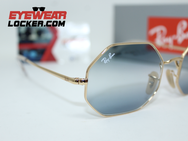 Ray Ban Octagon RB1972 Arista Clear Gradient Blue - Imagen 6