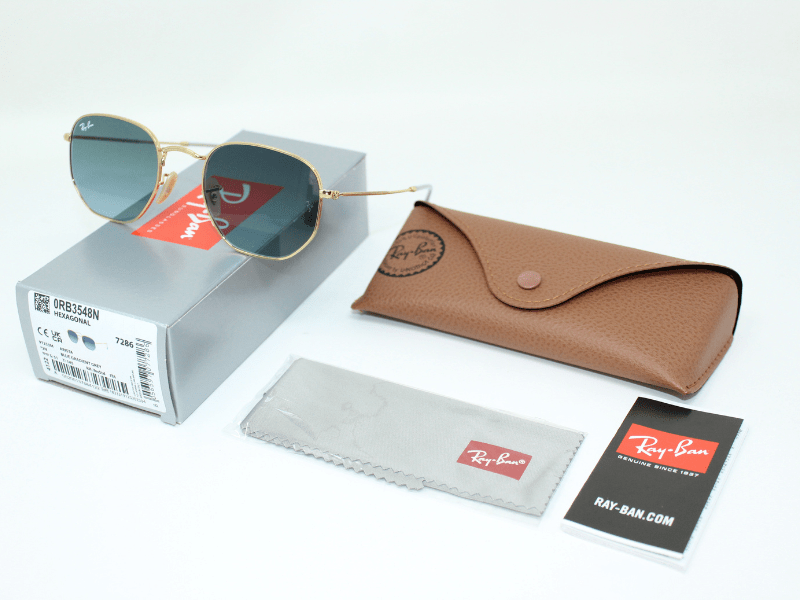 Ray Ban Hexagonal RB3548N Arista Blue Gradient – 51mm - Imagen 8