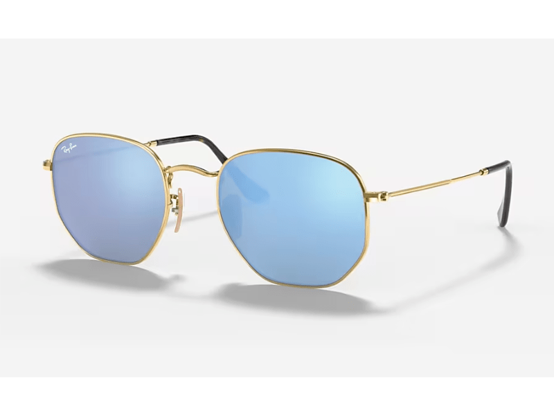 Ray Ban RB3548N Hexagonal Flat Lenses Light Blue - Imagen 4