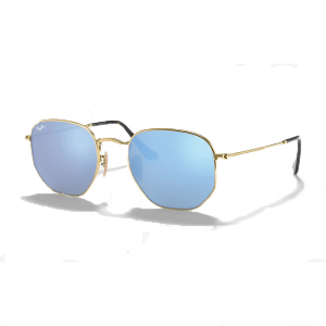 Ray Ban RB3548N Hexagonal Flat Lenses Light Blue