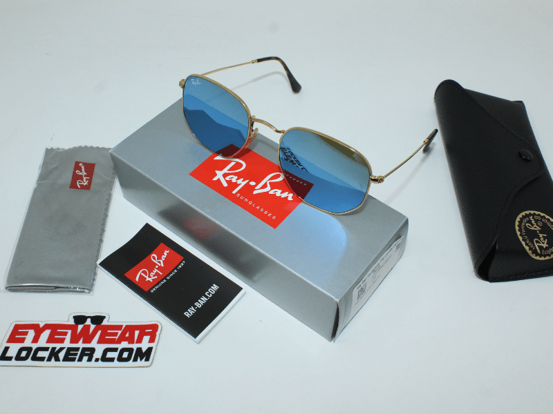 Ray Ban RB3548N Hexagonal Flat Lenses Light Blue - Imagen 7