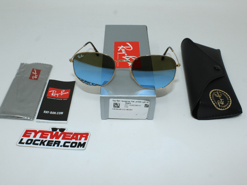 Ray Ban RB3548N Hexagonal Flat Lenses Light Blue - Imagen 8