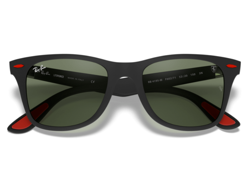 Ray Ban RB4195M Scuderia Ferrari Polarizadas Matte Black Dark Green - Imagen 4