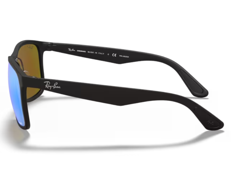 Ray Ban Chromance RB4264 Matte Black Green Mirror Blue Polarizadas - Imagen 3