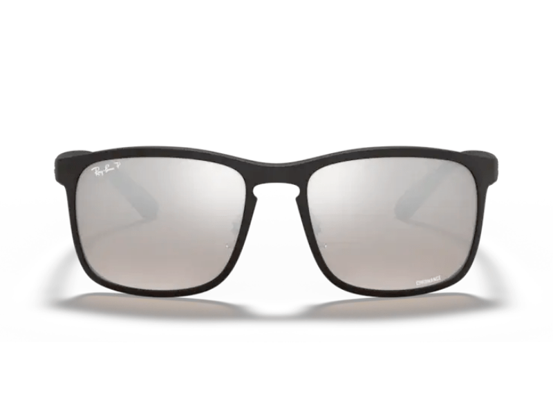 Ray Ban Chromance RB4264 Matte Black Silver Espejada Polarizadas - Imagen 4