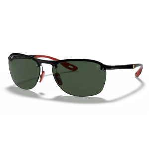 Ray Ban RB4302 Negro Pulido Verde G15 Colección Scuderia Ferrari
