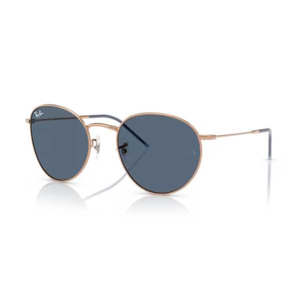 Ray Ban Round Reverse Rosegold Dark Blue - Imagen 2