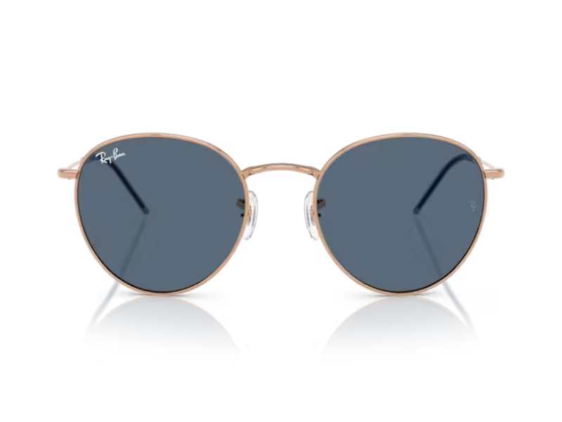 Ray Ban Round Reverse Rosegold Dark Blue - Imagen 4