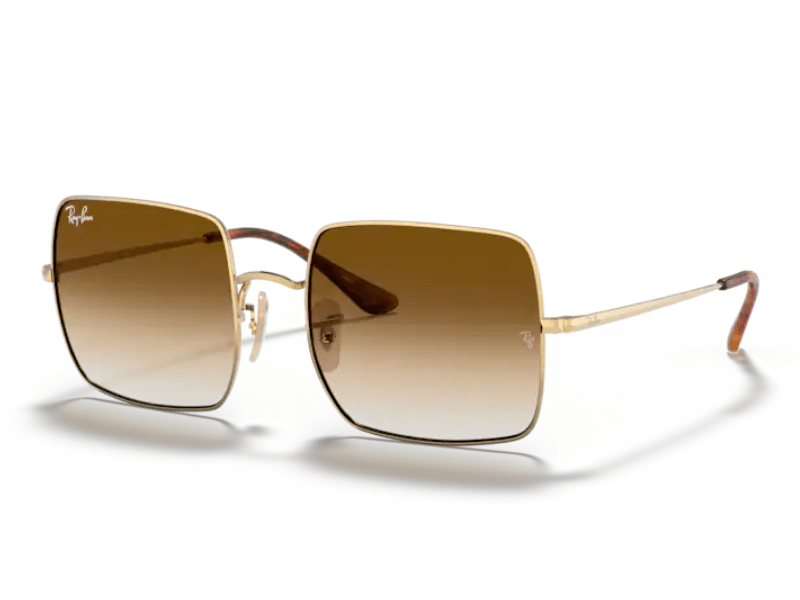 Ray Ban Square RB1971 Gold Café Degradado - Imagen 4