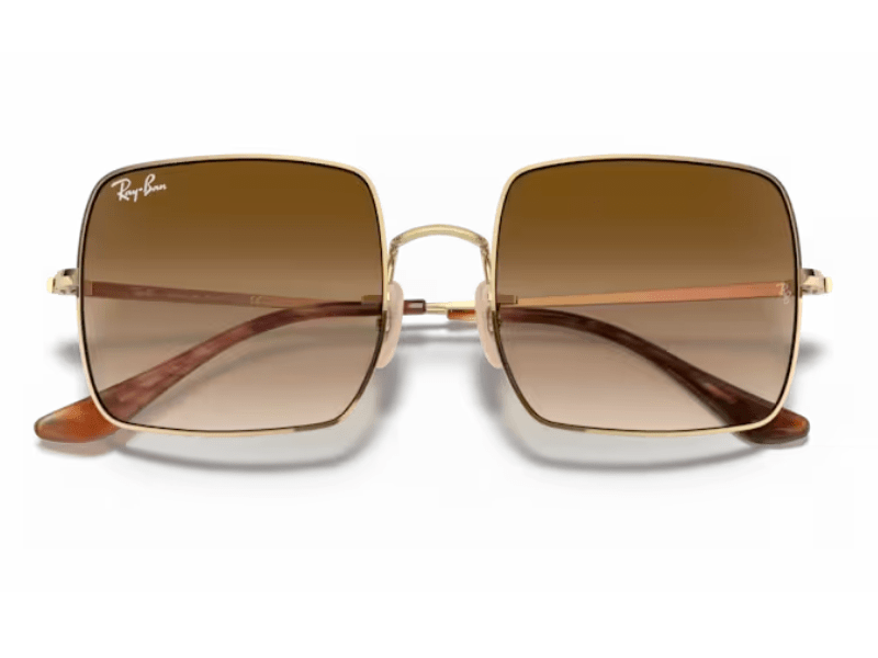 Ray Ban Square RB1971 Gold Café Degradado - Imagen 6