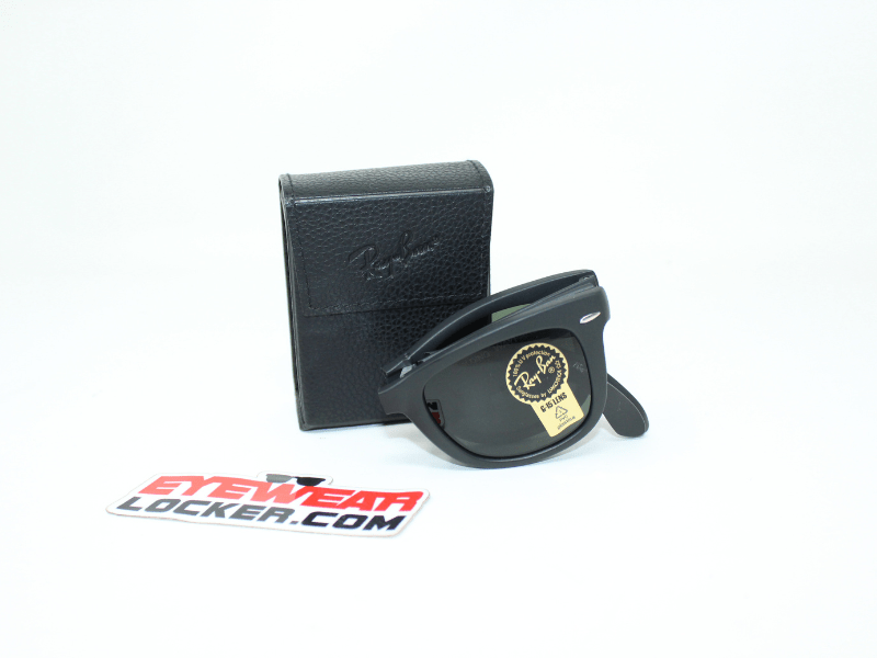 Ray Ban Wayfarer Folding RB4105 Polished Black Verde G-15 - Imagen 6
