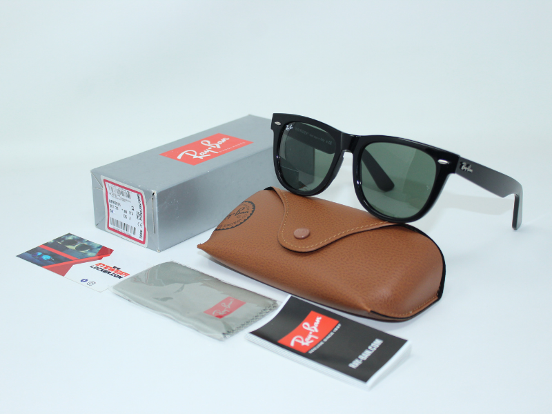Ray Ban Wayfarer RB2140 Black Verde Clásica G-15 - Imagen 8