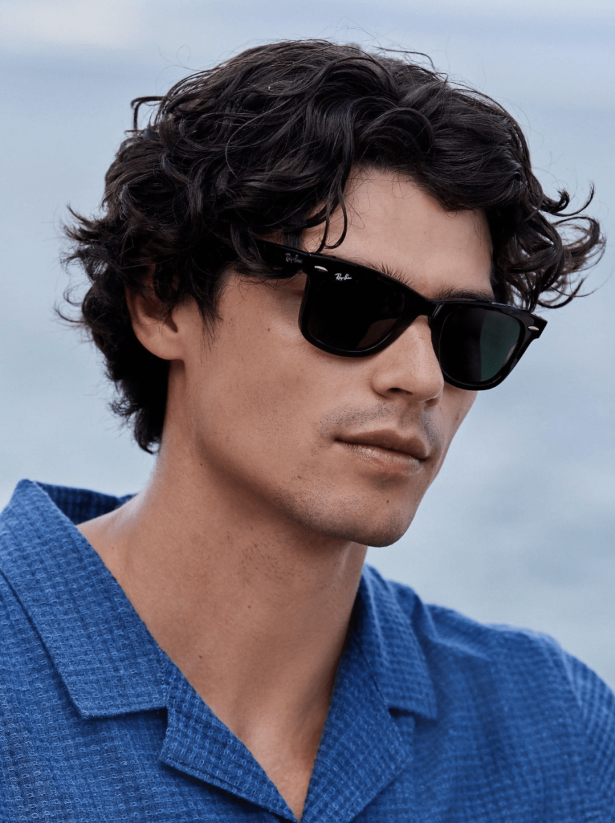 Ray Ban Wayfarer RB2140 Black Verde G-15 Clásica Polarizadas - Imagen 3