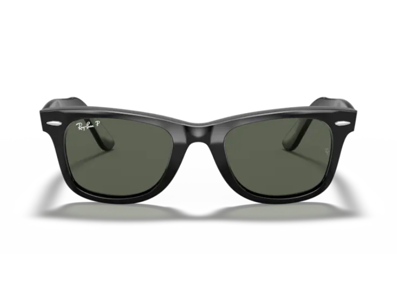 Ray Ban Wayfarer RB2140 Black Verde G-15 Clásica Polarizadas - Imagen 4