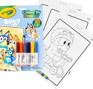 Libro Actividades y Colorear por Números Bluey