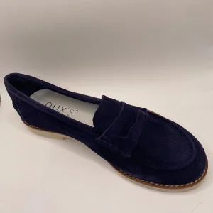 Mocasín serraje azul