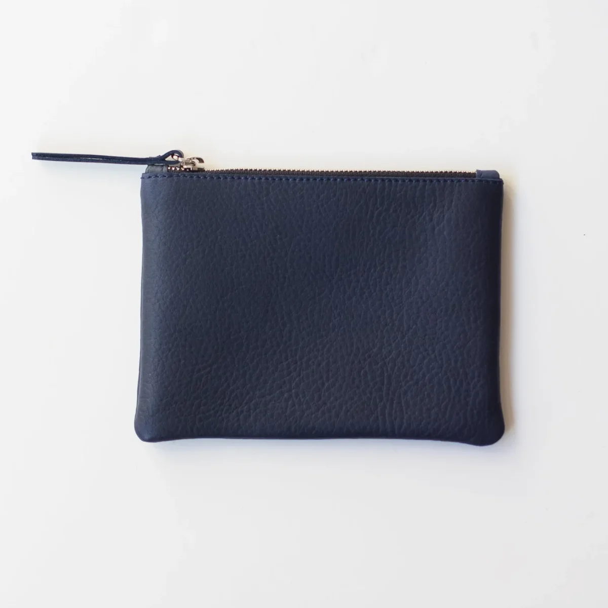 Cartera de cuero azul marino - Imagen 3